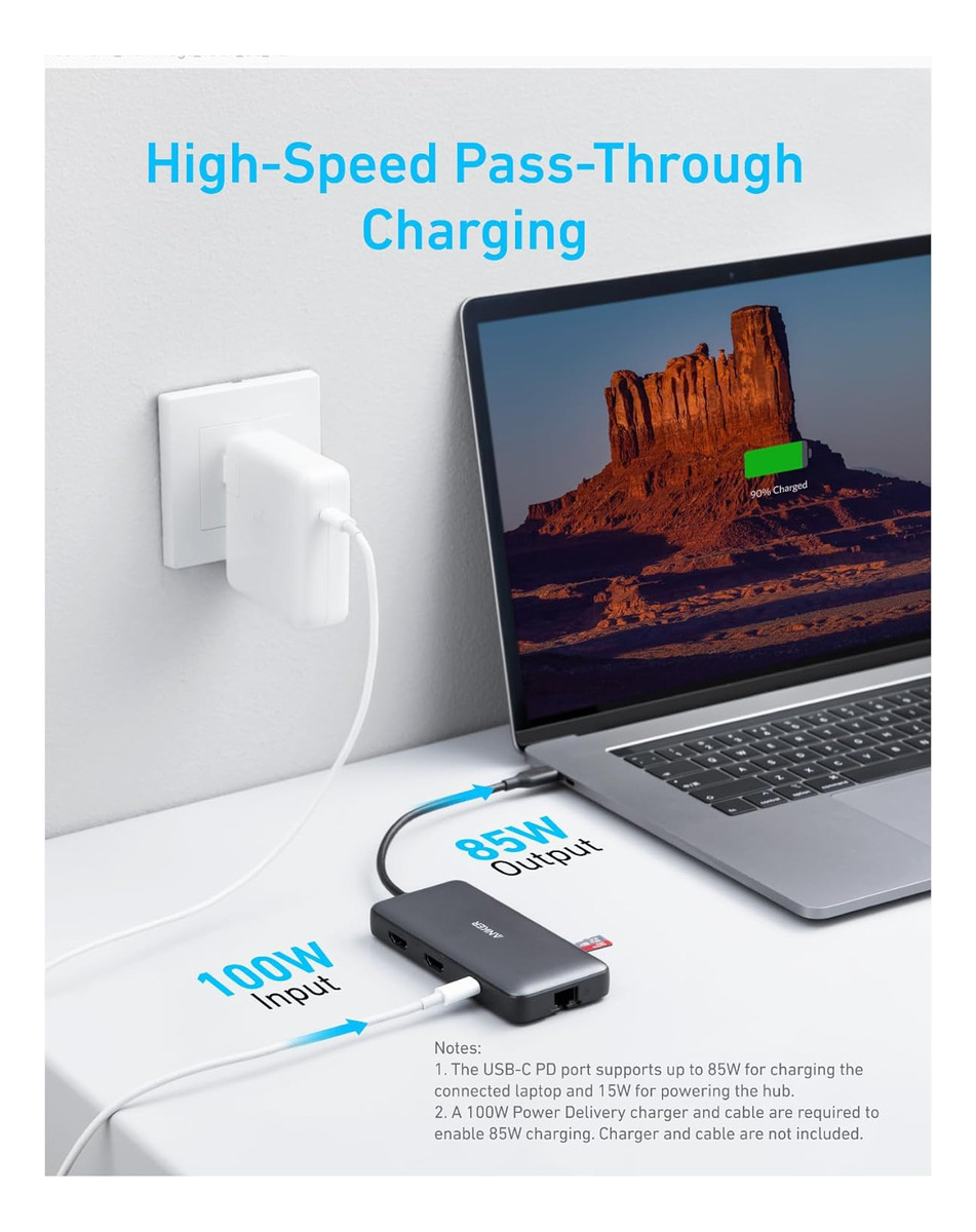 ADAPTADOR HUB ANKER 8EN1 USB C PARA IPAD PRO 11 | 12.9 | 13 - 3