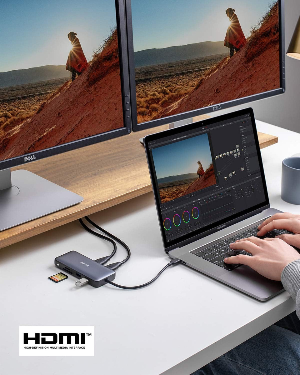 ADAPTADOR HUB ANKER 8EN1 USB C PARA IPAD PRO 11 | 12.9 | 13 - 6