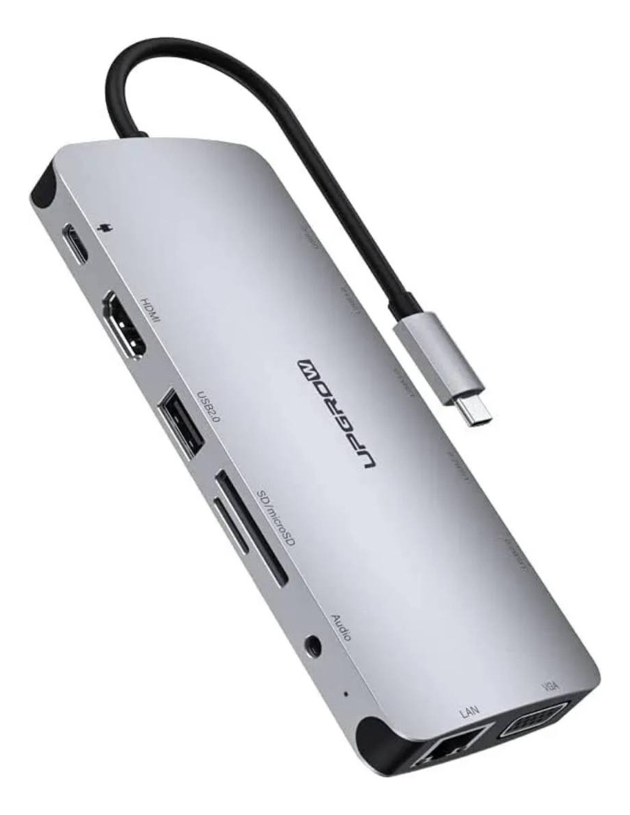 ADAPTADOR HUB UPGROW 13EN1 PARA MACBOOK AIR 13.6 M4 A3240 - 3
