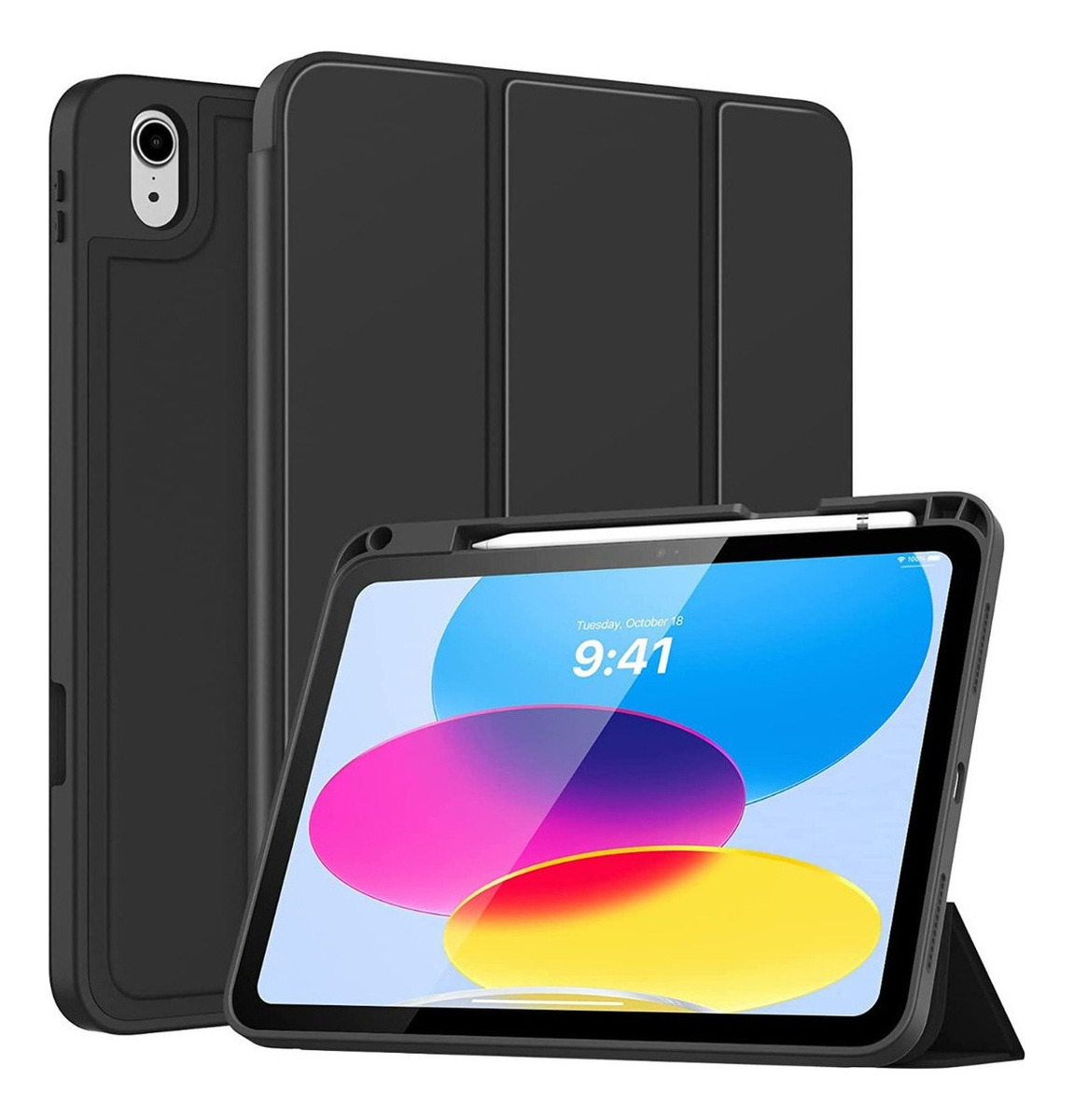 CASE MOKO PARA IPAD A16 CHIP 11MA GEN (2025) CON PEN HOLDER - 1