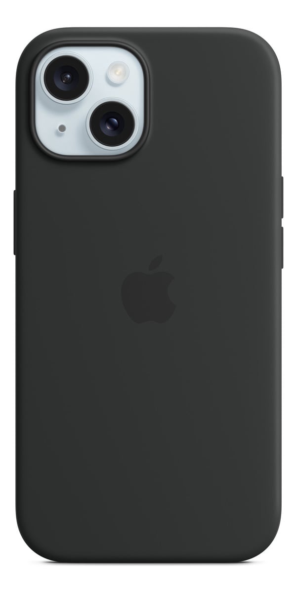 APPLE SILICONE CASE MAGSAFE PARA IPHONE 15 NORMAL 6.1 BLACK - 1