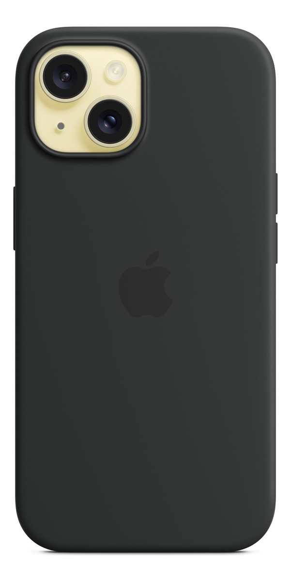 APPLE SILICONE CASE MAGSAFE PARA IPHONE 15 NORMAL 6.1 BLACK - 2