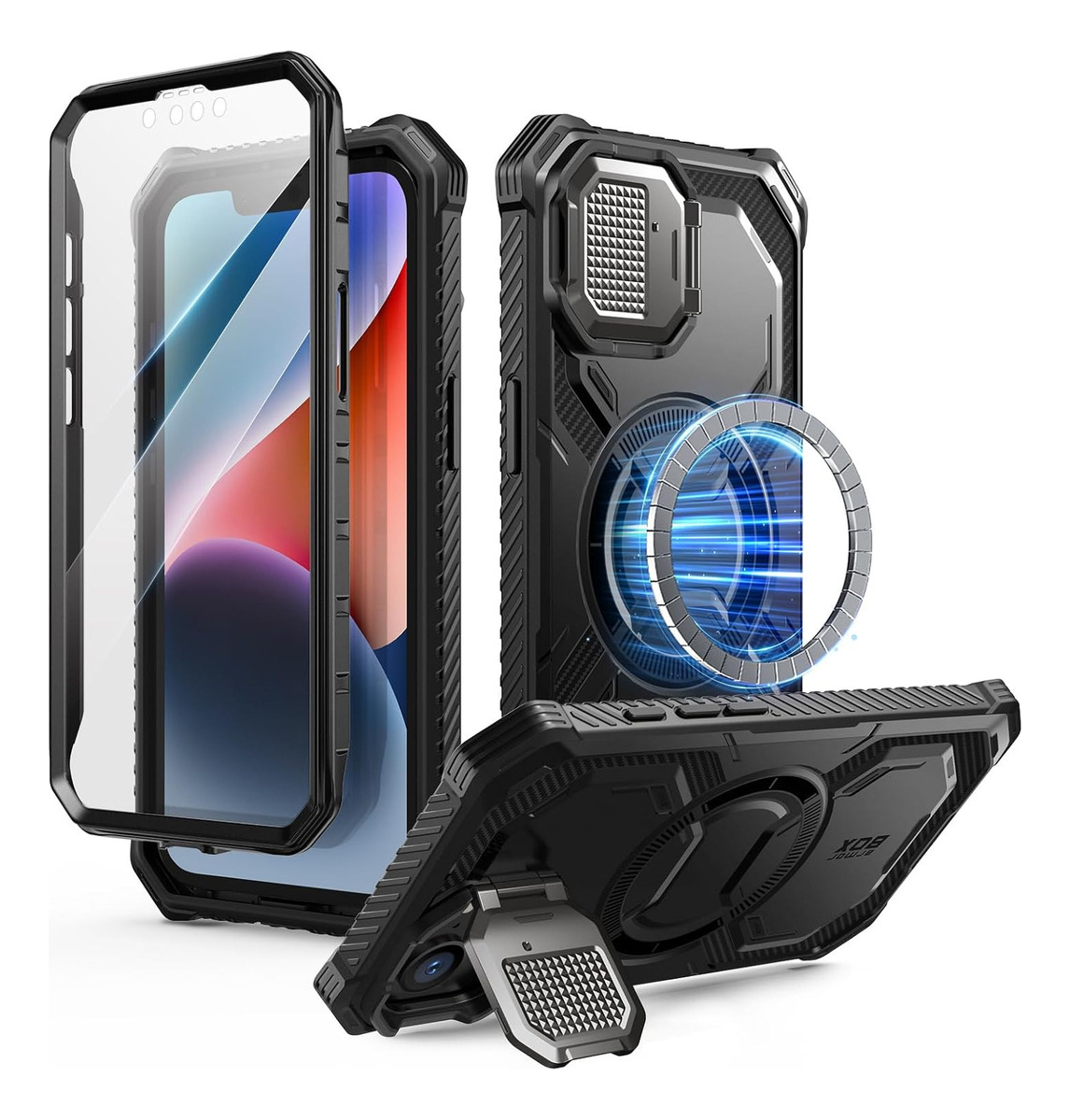CASE I-BLASON (MAG) PARA IPHONE 14 NORMAL 6.1 PROTECTOR 360° - 1