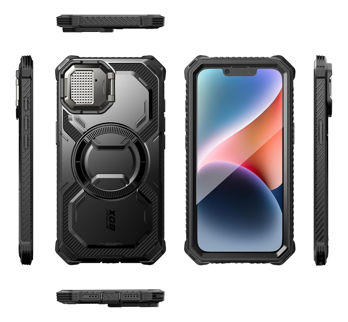 CASE I-BLASON (MAG) PARA IPHONE 14 NORMAL 6.1 PROTECTOR 360° - 4