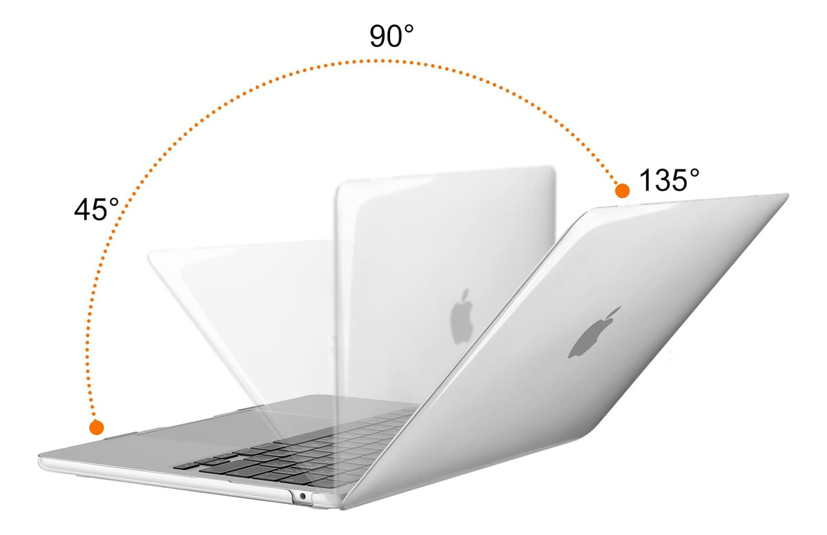 CASE MOSISO PARA MACBOOK AIR 15 M4 A3241 (2025) CLEAR + MICA - 3