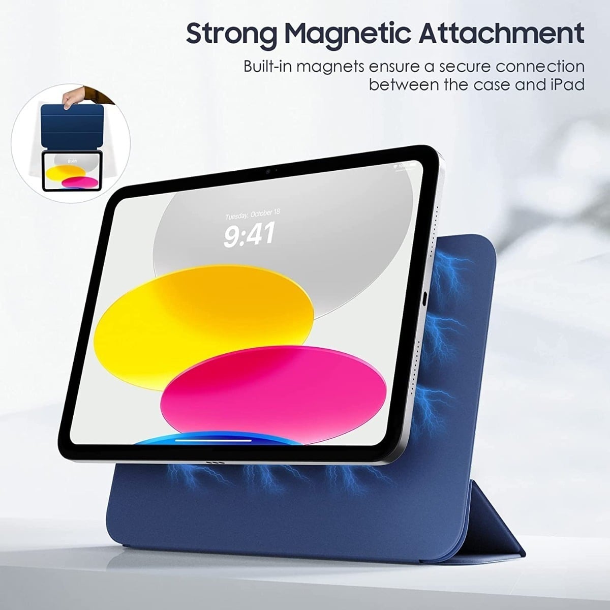 MOKO SMART FOLIO PARA IPAD A16 CHIP 11MA GEN (2025) NAVY - 2
