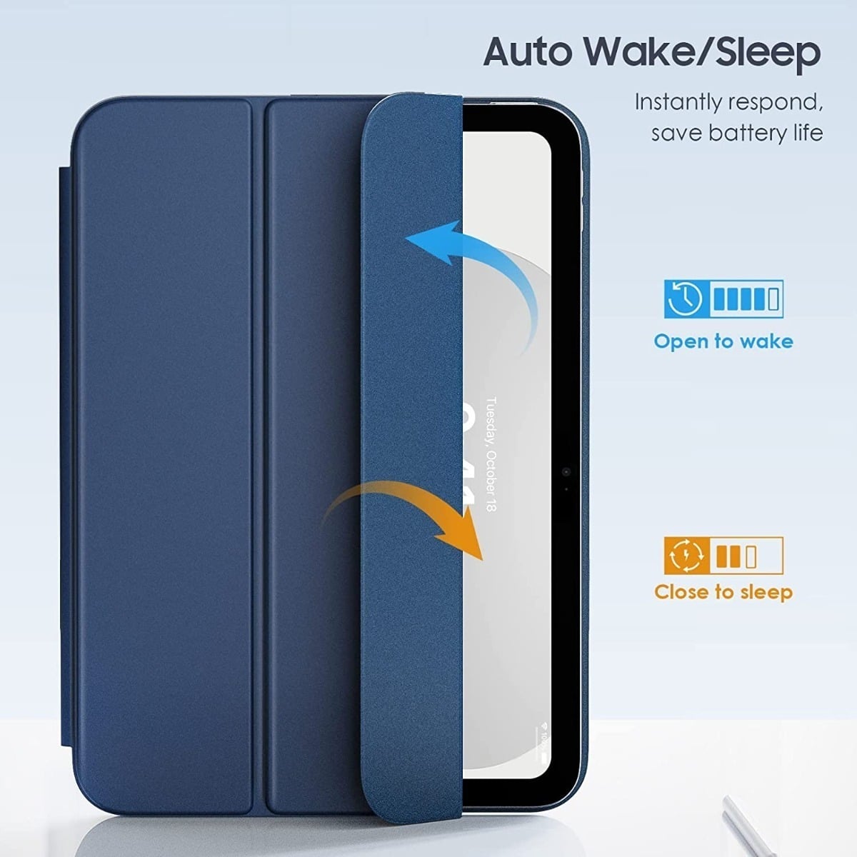 MOKO SMART FOLIO PARA IPAD A16 CHIP 11MA GEN (2025) NAVY - 3