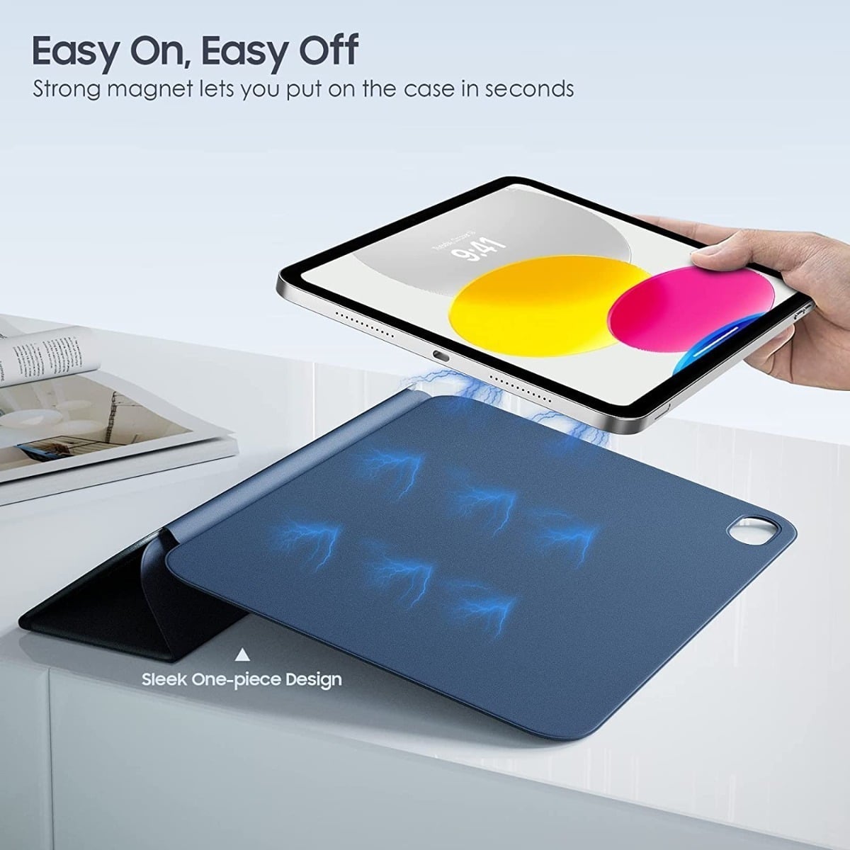 MOKO SMART FOLIO PARA IPAD A16 CHIP 11MA GEN (2025) NAVY - 4