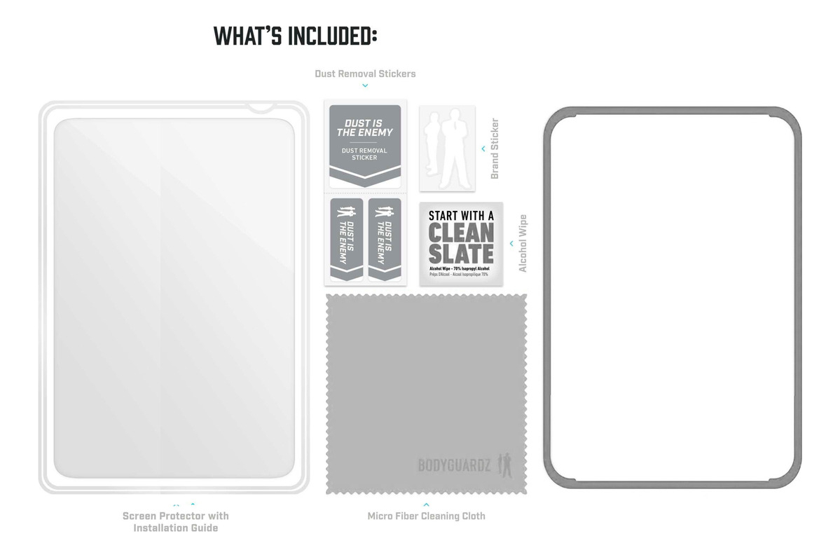 PROTECTOR D PANTALLA BODYGUARDZ MICA PARA IPAD MINI 7 (2024) - 5
