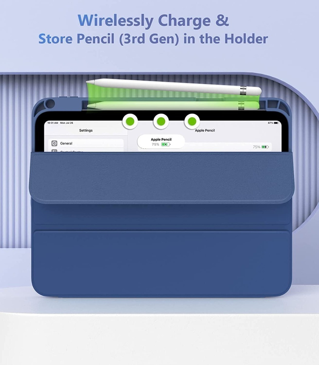 MOKO CASE PARA IPAD A16 CHIP 11MA GEN (2025) C/ HOLDER NAVY - 5