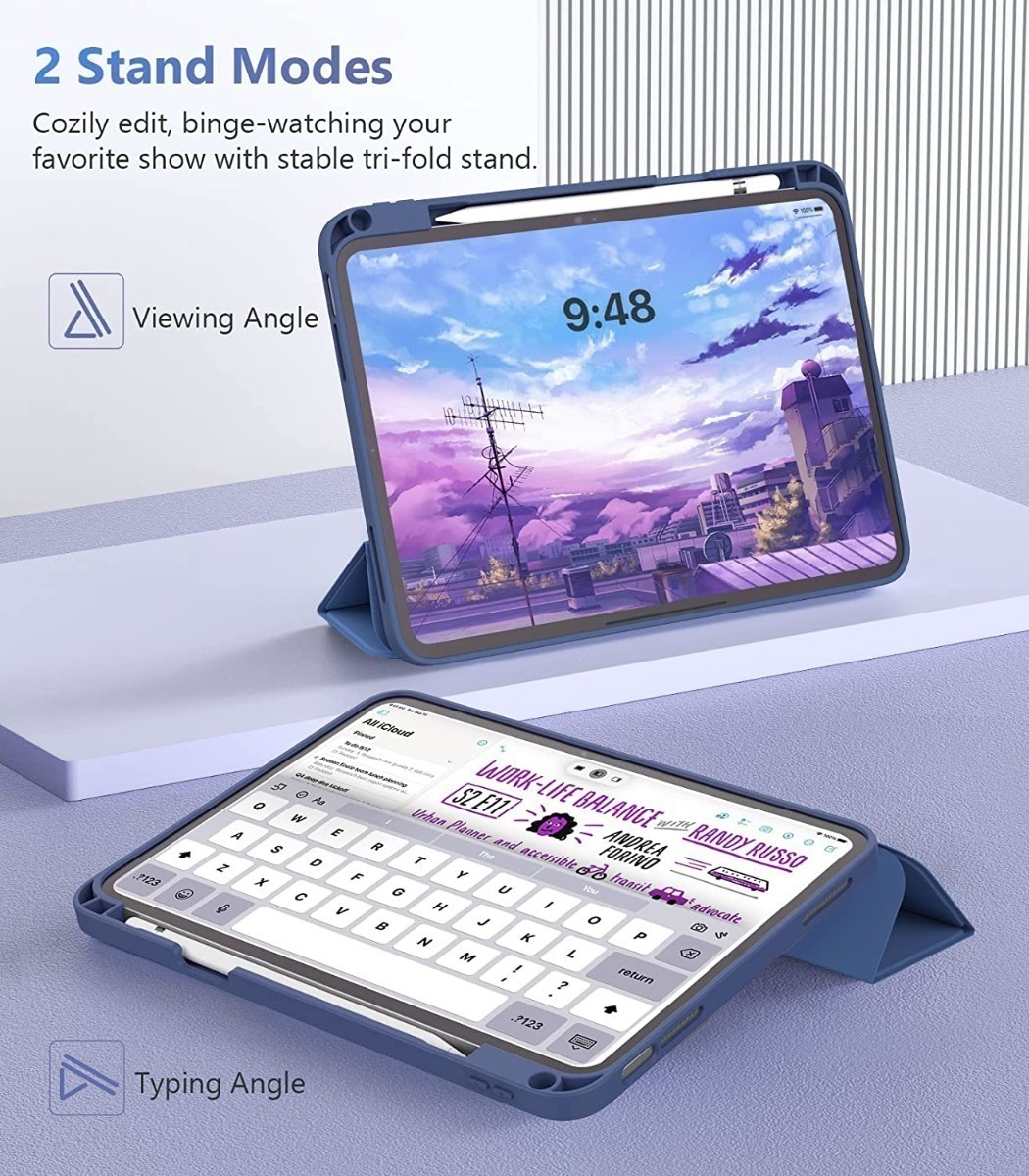 MOKO CASE PARA IPAD A16 CHIP 11MA GEN (2025) C/ HOLDER NAVY - 6