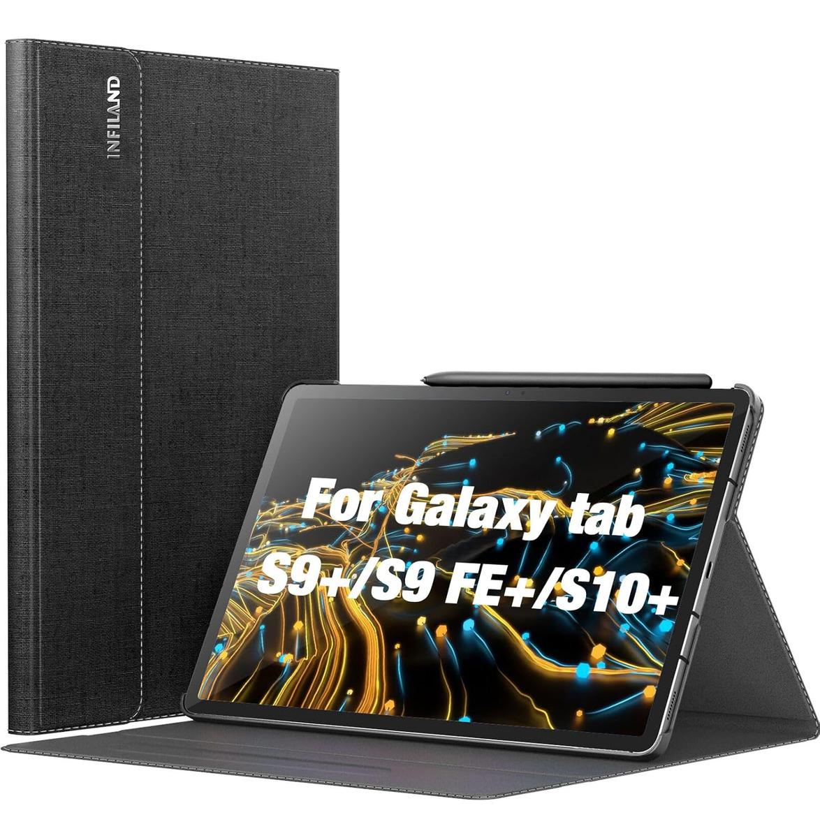 MOKO PORTFOLIO CASE PARA GALAXY TAB S7 PLUS T970 CHARCOAL - 1