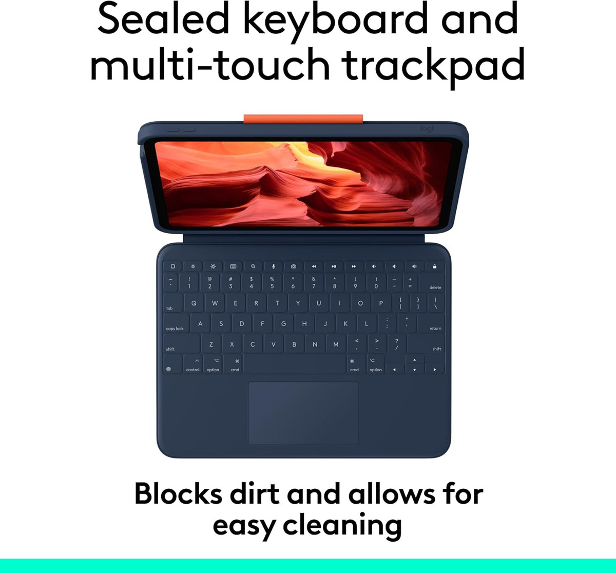 TECLADO LOGITECH RUGGED COMBO 4 TOUCH IPAD A16 CHIP 11MA GEN - 3