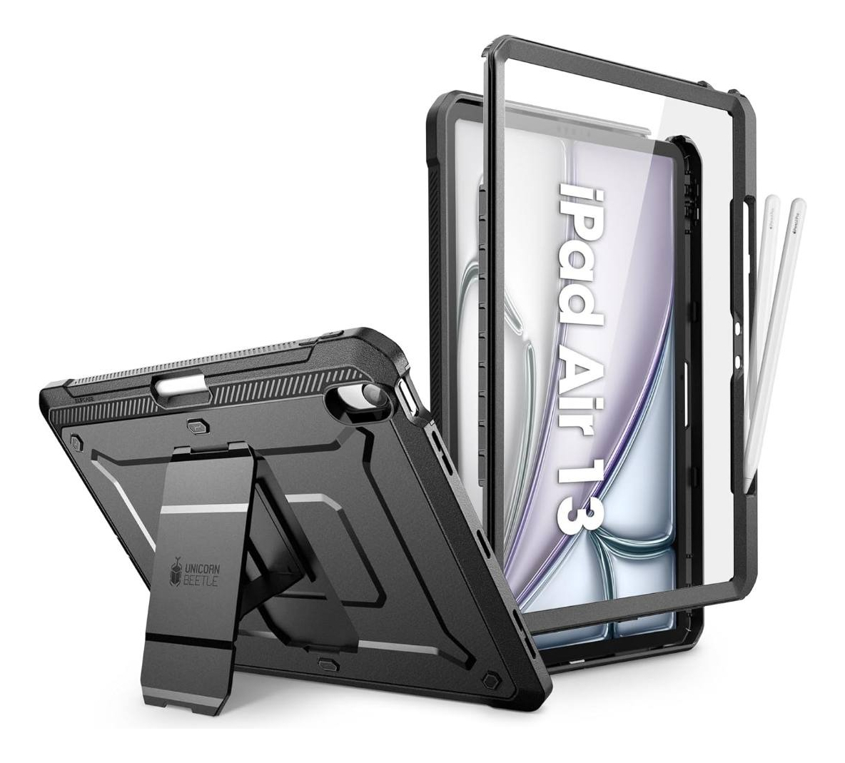 CASE SUPCASE 360° PARA IPAD AIR 13 M3 CHIP (2025) NEGRO - 1
