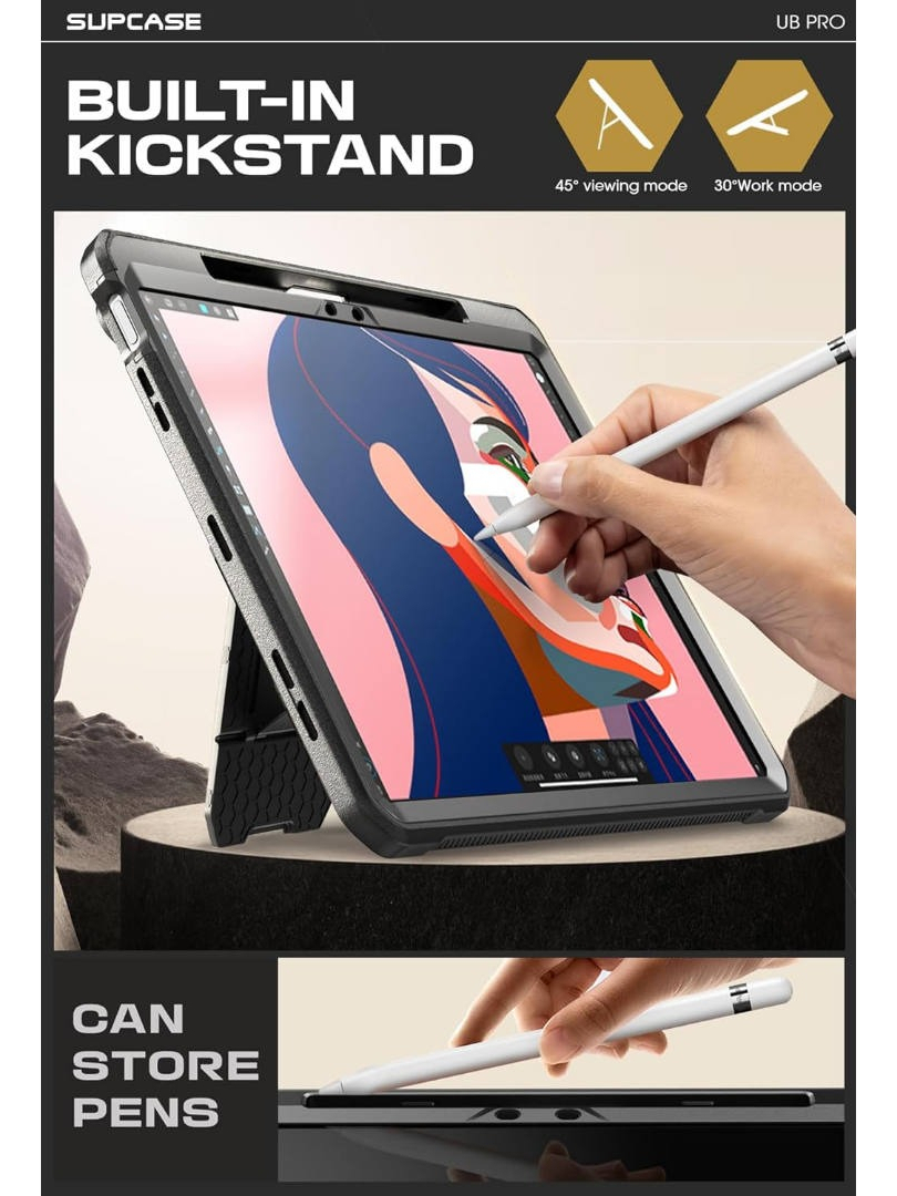 CASE SUPCASE 360° PARA IPAD AIR 13 M3 CHIP (2025) NEGRO - 4