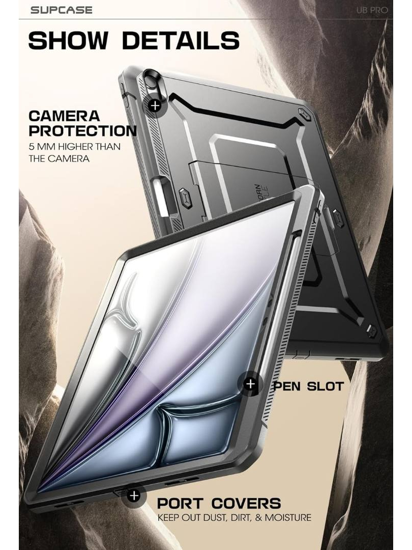 CASE SUPCASE 360° PARA IPAD AIR 13 M3 CHIP (2025) NEGRO - 5
