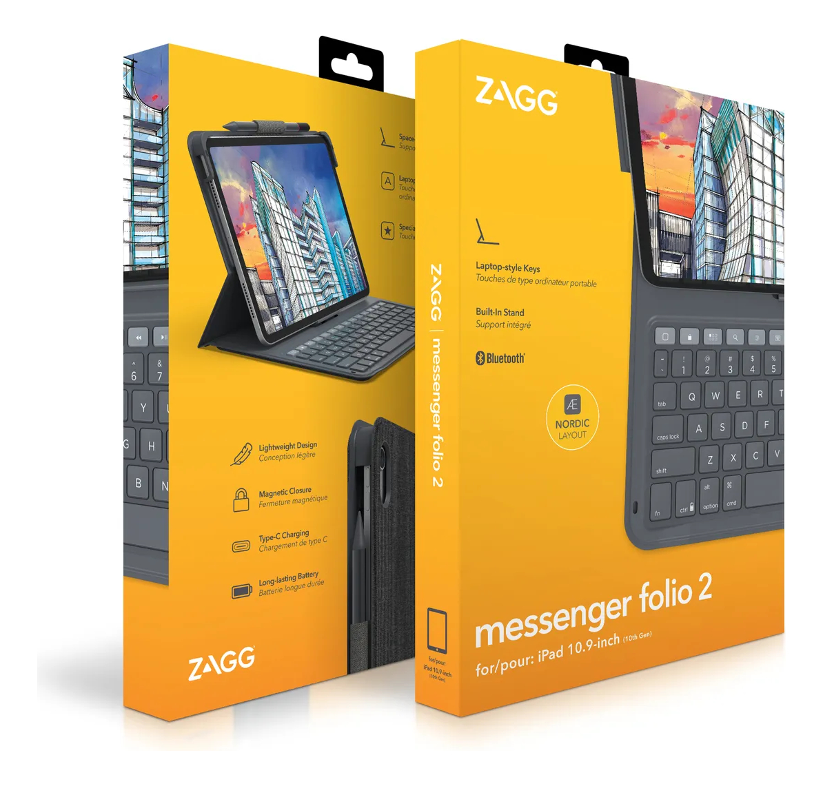 CASE TECLADO ZAGG PARA IPAD 10MA GEN A2696 A2757 (OPEN) - 5