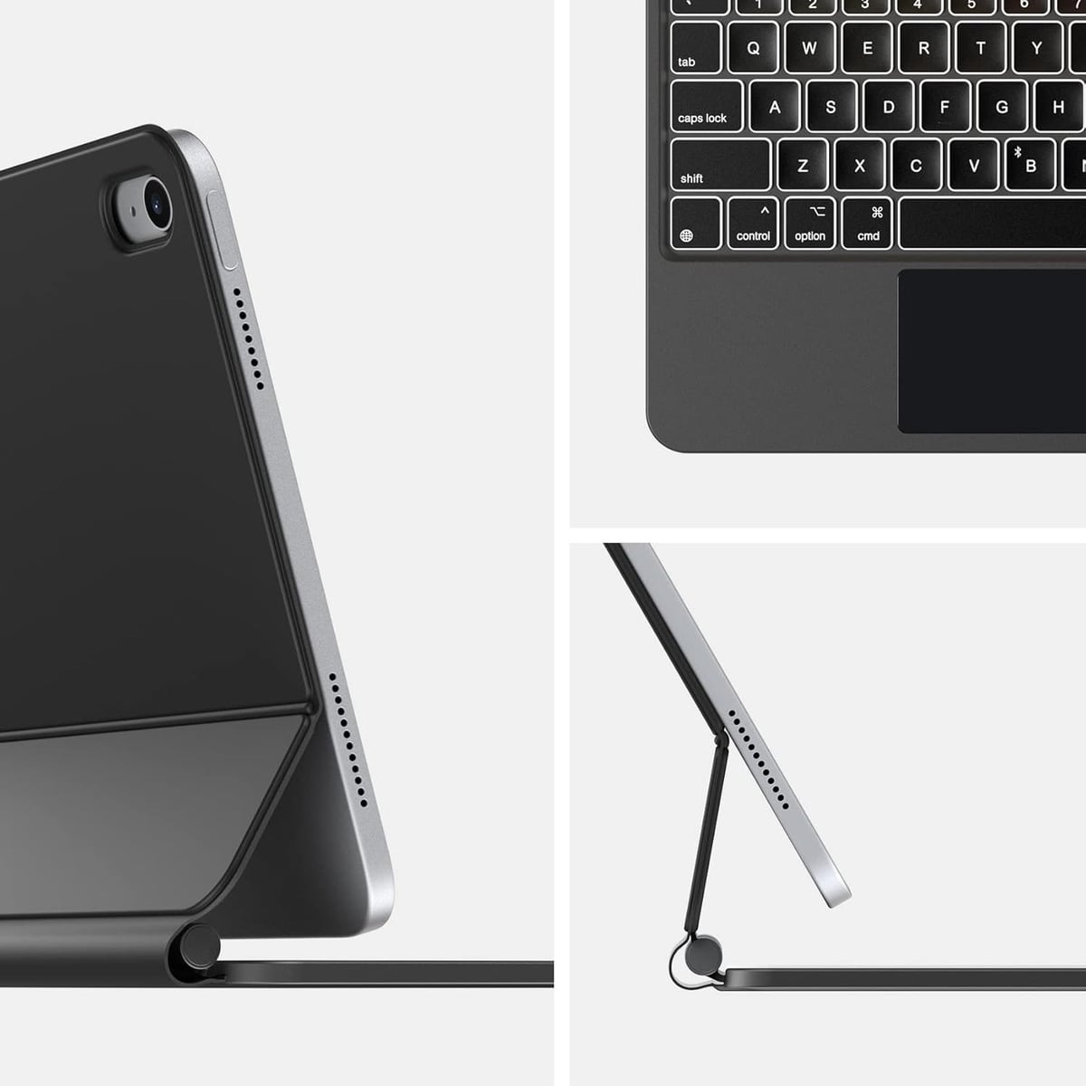 TECLADO MAGNÉTICO PARA IPAD A16 CHIP 11MA GEN (2025) NEGRO - 6