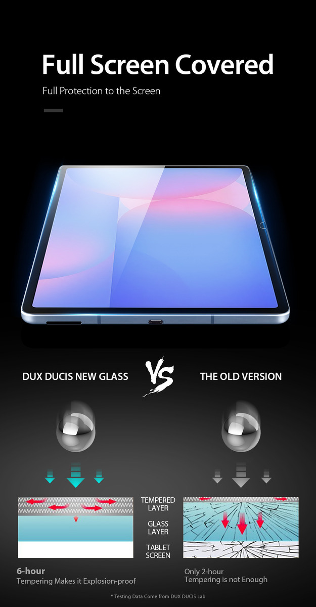 MICA DE VIDRIO DUX DUCIS PARA GALAXY TAB S10 FE PLUS X620 - 4