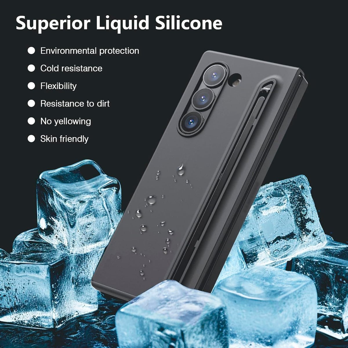 FUNDA CASE + LAPIZ PARA GALAXY Z FOLD6 FOLD 6 + STYLUS BLACK - 4