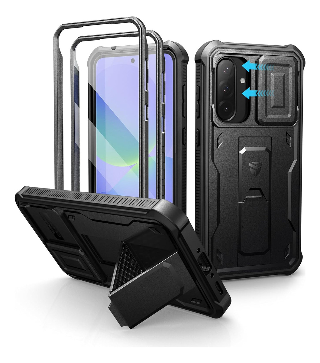 CASE DEXNOR PARA GALAXY A36 5G (2025) PROTECTOR 360° NEGRO - 1