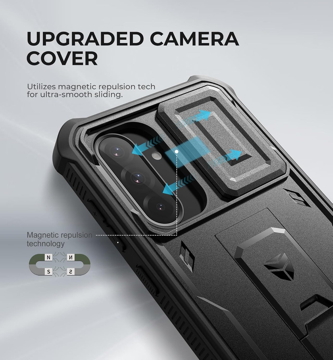 CASE DEXNOR PARA GALAXY A36 5G (2025) PROTECTOR 360° NEGRO - 5