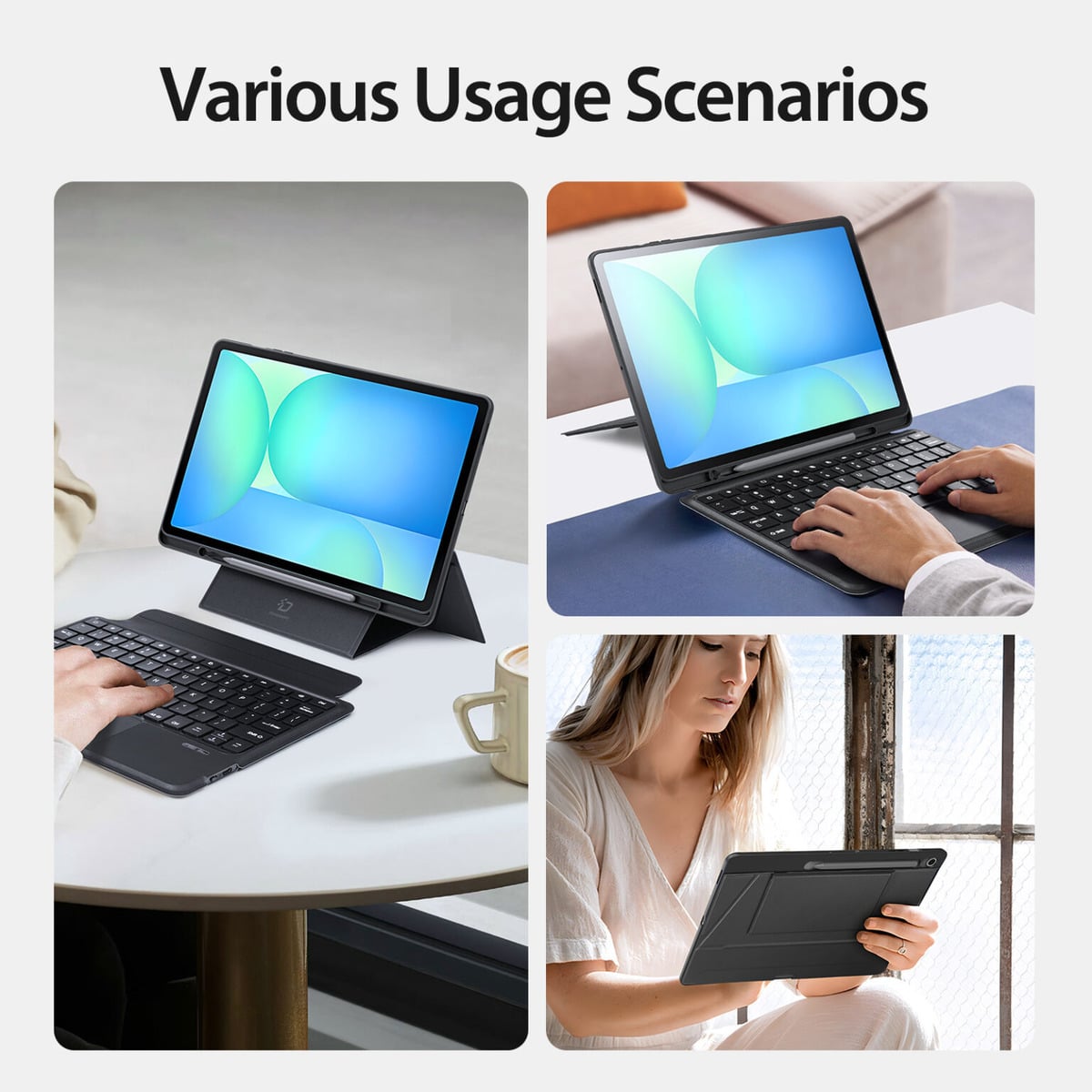 CASE CON TECLADO TOUCH PARA GALAXY TAB S10 FE PLUS 13.1 X620 - 5