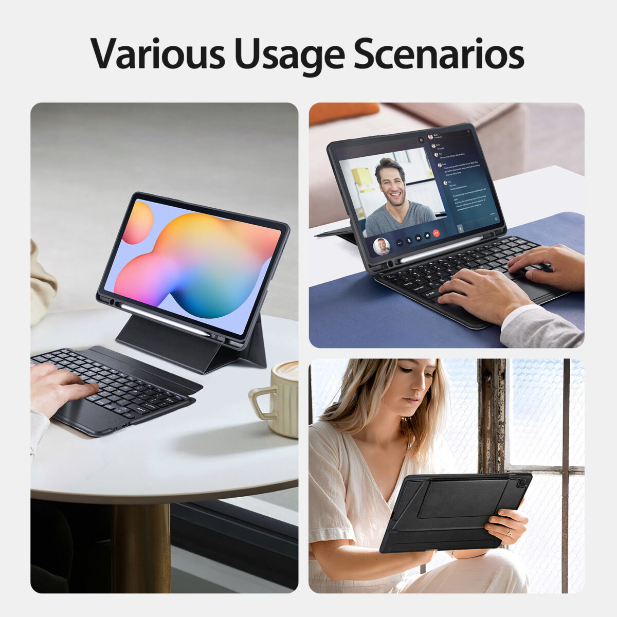 CASE CON TECLADO TOUCH PARA GALAXY TAB S6 LITE (2020) P610 - 6