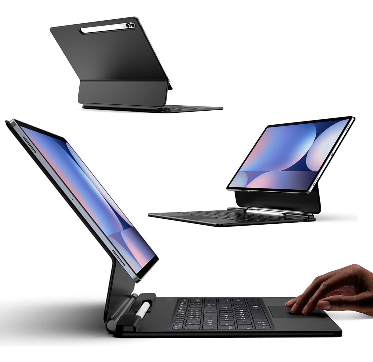 CASE CON TECLADO MAGNÉTICO PARA GALAXY TAB S8 ULTRA X900 - 1
