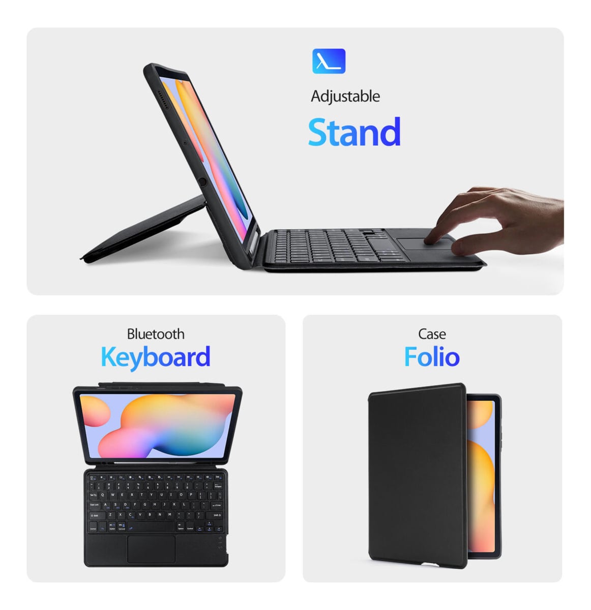 CASE CON TECLADO TOUCH PARA GALAXY TAB S6 LITE (2022) P613 - 5