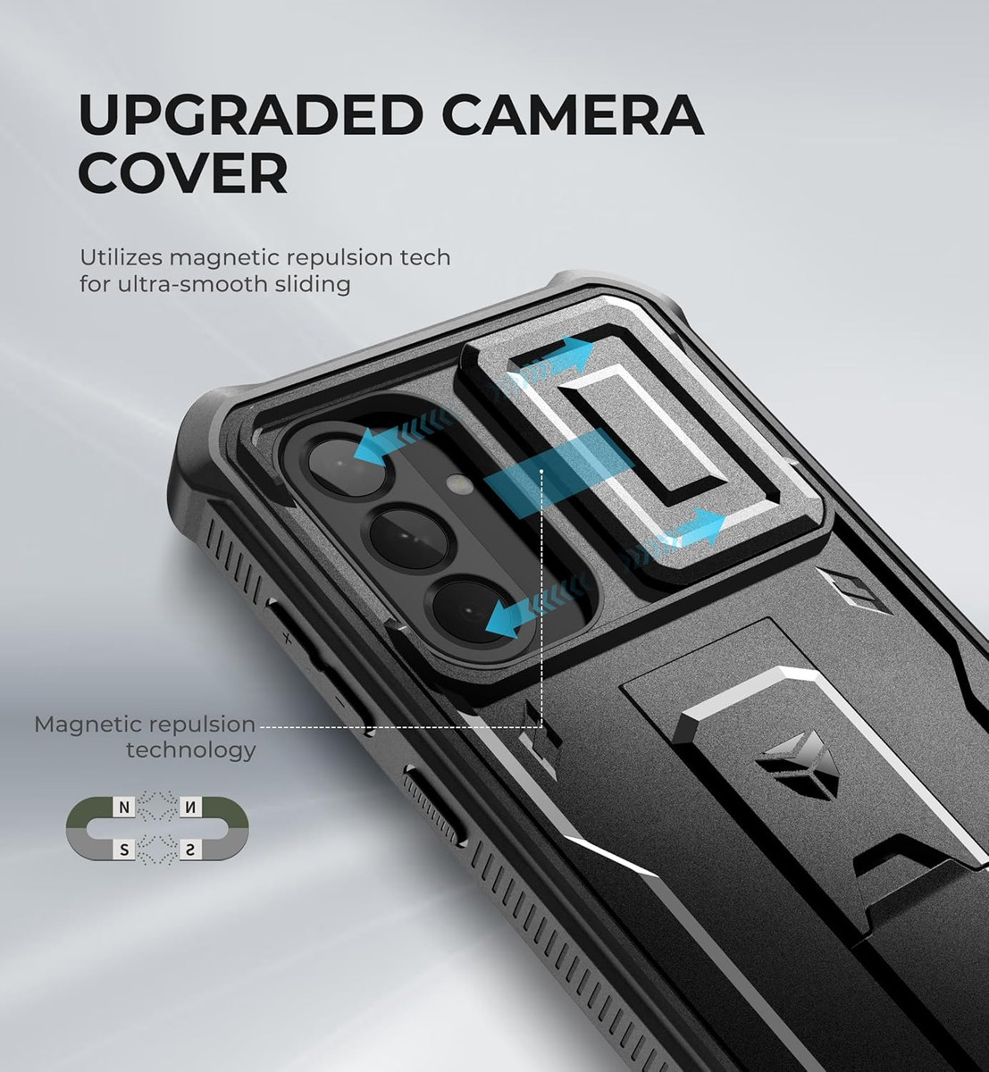 CASE DEXNOR PARA GALAXY A56 5G 2025 PROTECTOR 360° NEGRO - 5