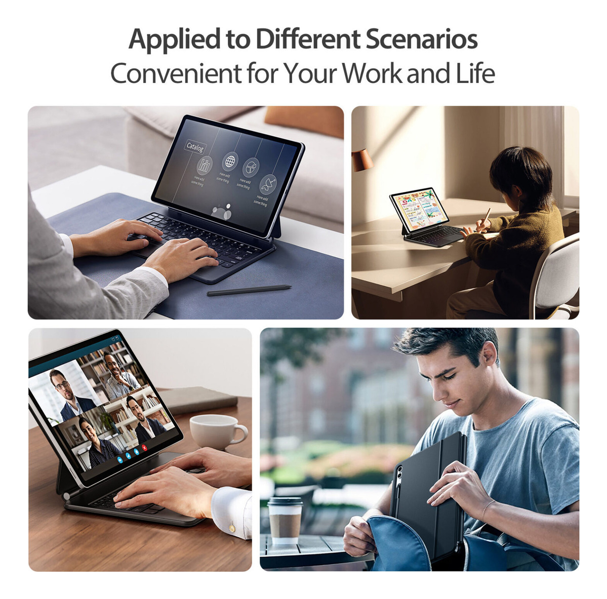 CASE CON TECLADO MAGNÉTICO PARA GALAXY TAB S10 FE 10.9 X520 - 3