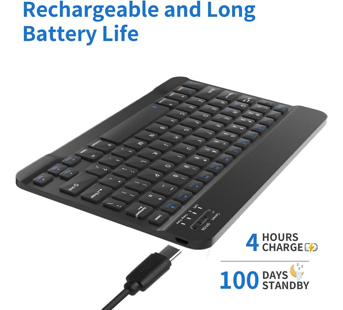 TECLADO PORTÁTIL BLUETOOTH PARA GALAXY TAB S10 FE 10.9 X520 - 3