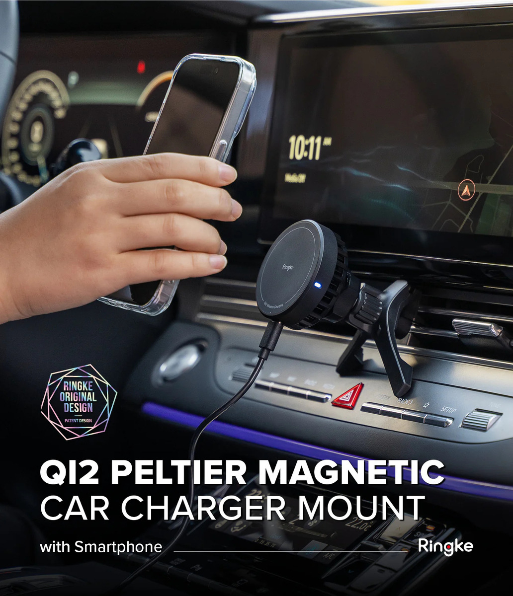 CARGADOR AUTO RINGKE QI2 15W (MAG) IPHONE 13/ PRO/ MAX/ MINI - 2