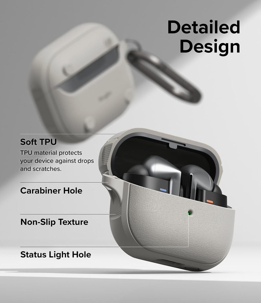 CASE RINGKE ONYX (MAG) PARA GALAXY BUDS3 / BUDS3 PRO W. GRAY - 5