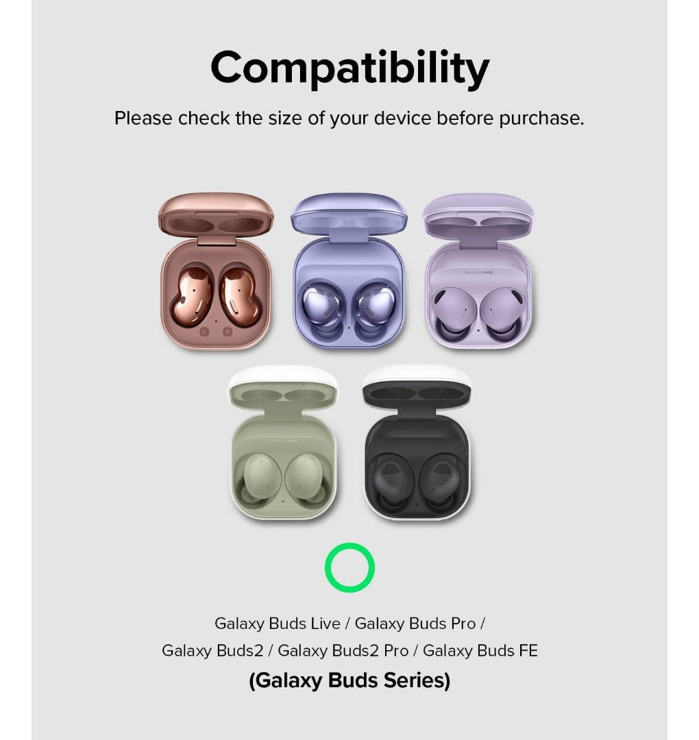 CASE RINGKE ONYX PARA GALAXY BUDS2 PRO / LIVE / BUDS FE MORA - 4