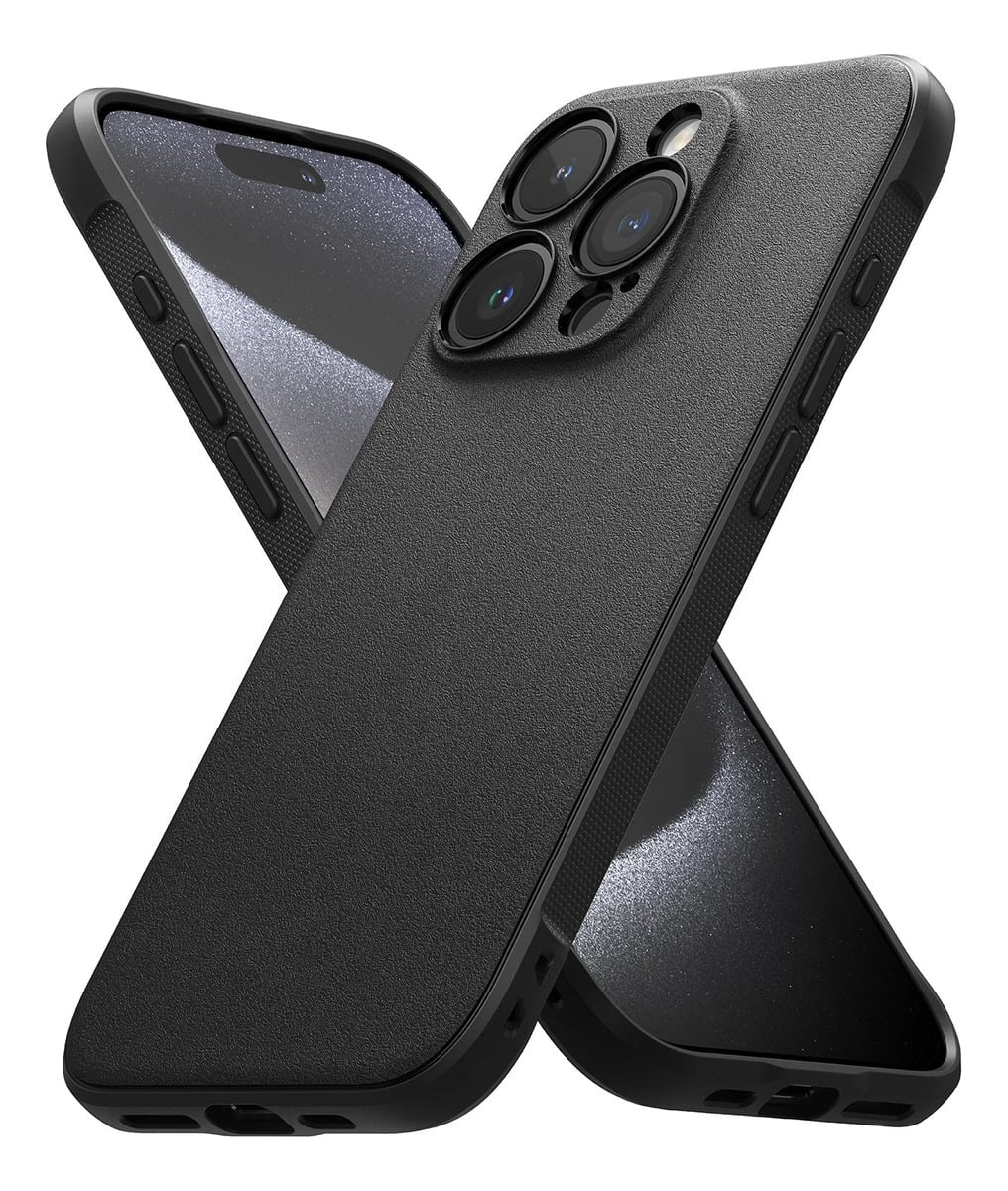 CASE DELGADO MATE RINGKE ONYX PARA IPHONE 15 PRO 6.1 NEGRO - 1