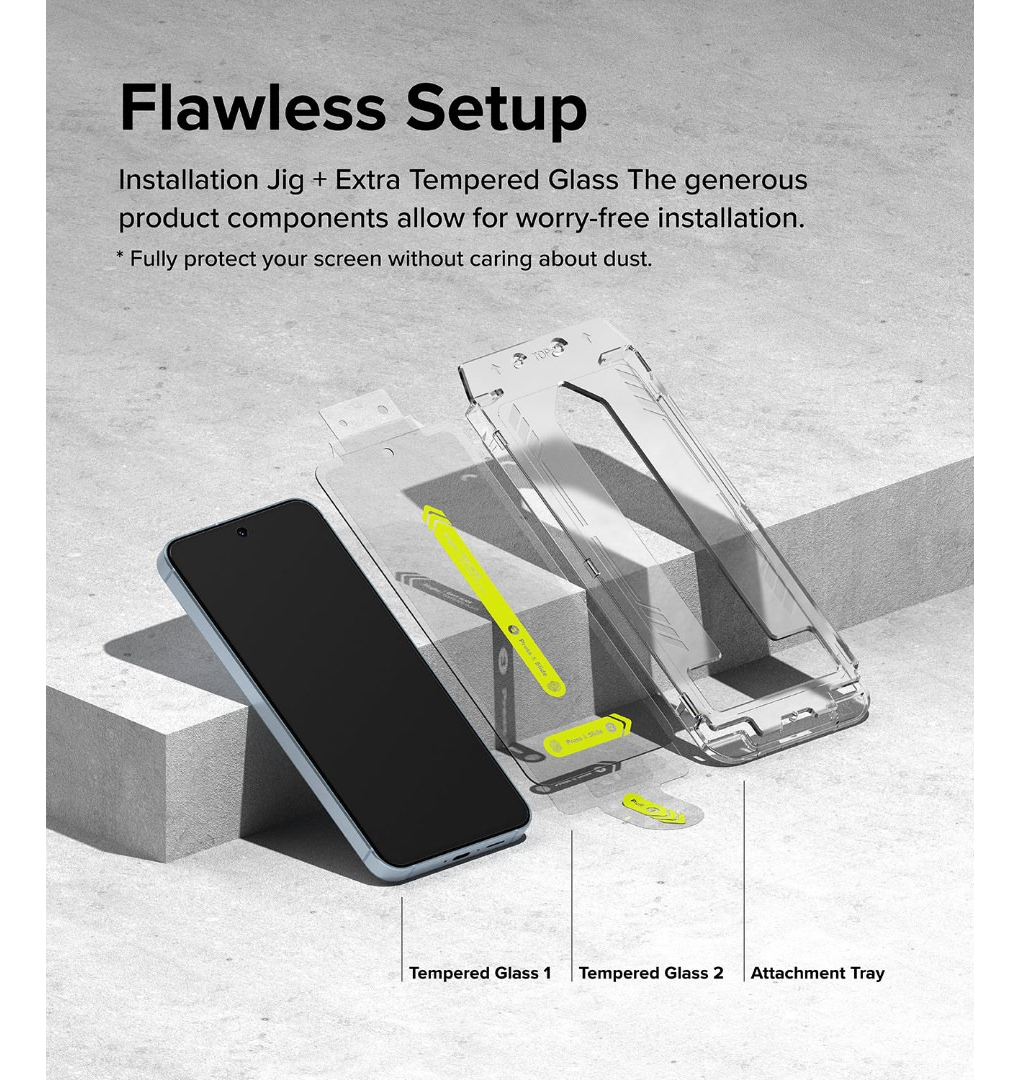 MICA D VIDRIO RINGKE EASY SLIDE PARA GALAXY A55 5G 2-PACK - 5