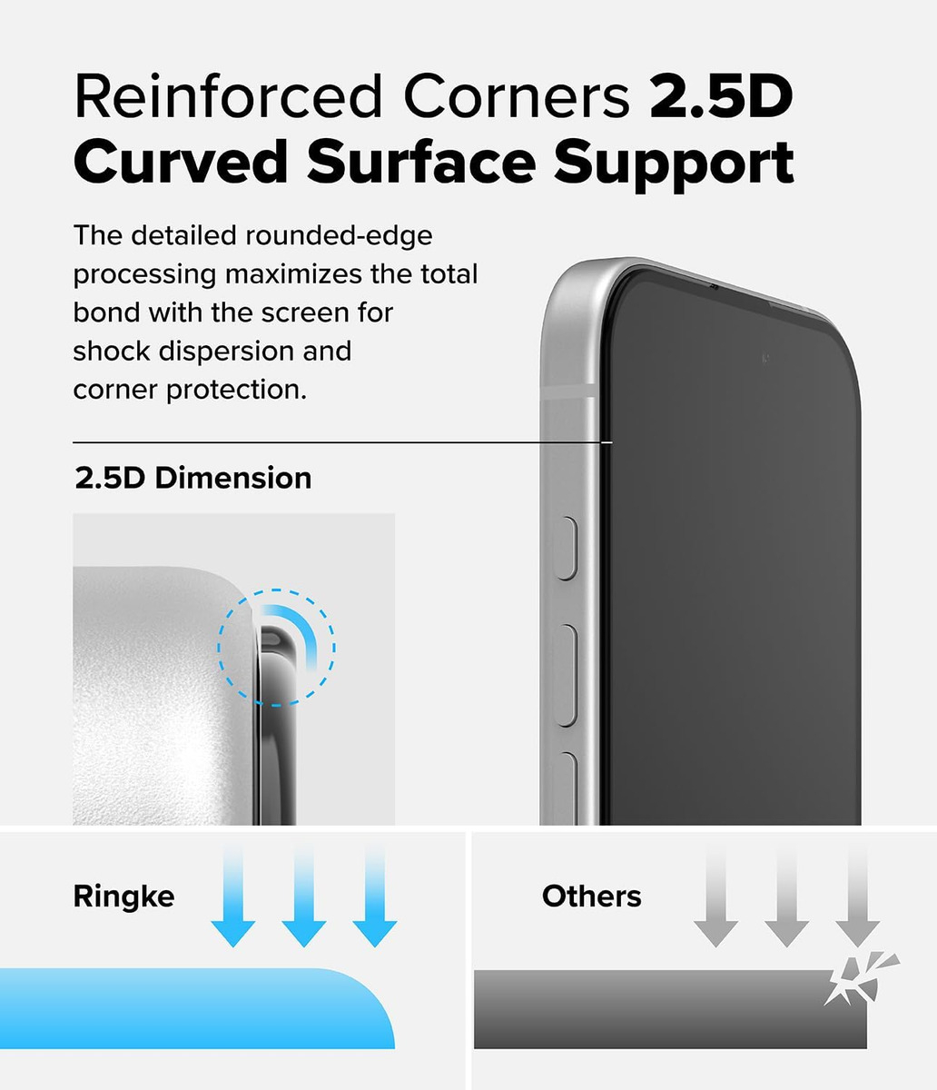 MICA VIDRIO RINGKE EASY SLIDE PARA IPHONE 15 NORMAL 6.1 2PC - 4