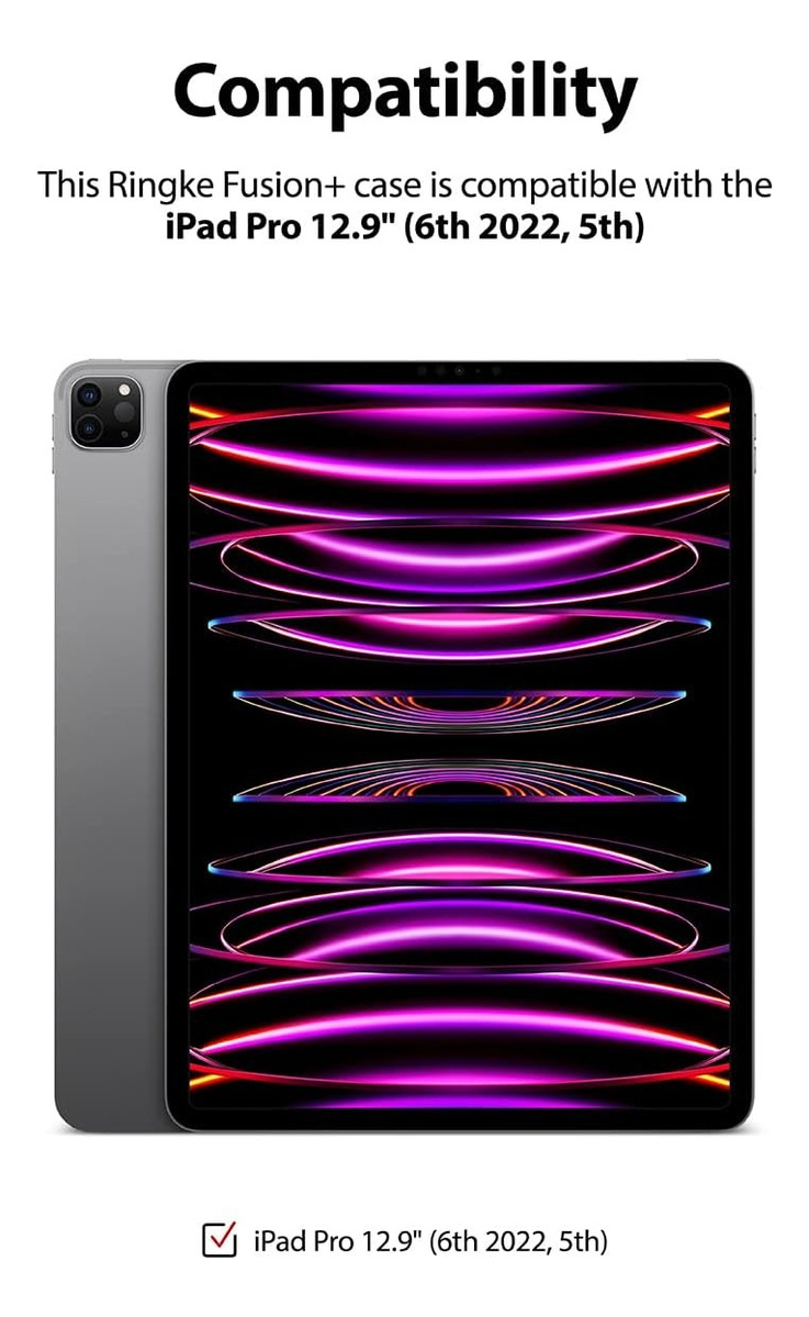 RINGKE FUSION CASE PARA IPAD PRO 12.9 5GEN M1 / 6GEN M2 2022 - 6
