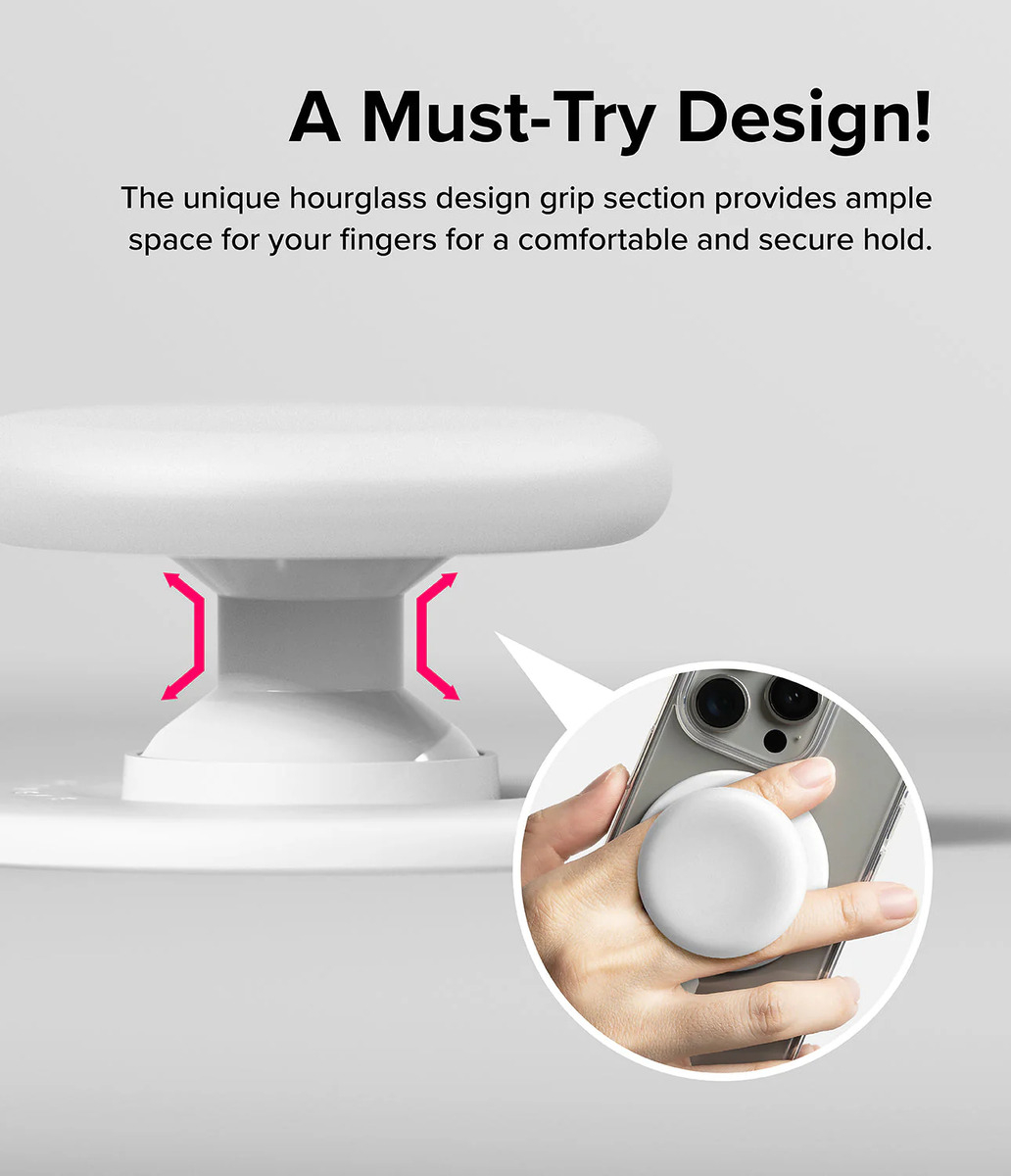 RINGKE POP SOCKET (MAG) PARA IPHONE 15 / PRO / MAX / PLUS WH - 5