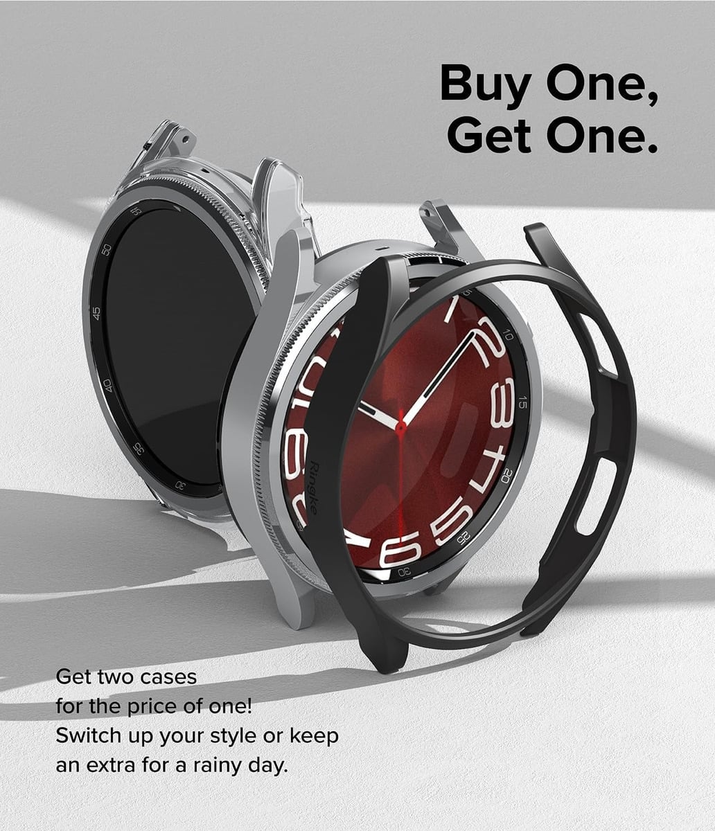 CASE RINGKE SLIM 2-PACK PARA GALAXY WATCH6 CLASSIC 47MM - 2