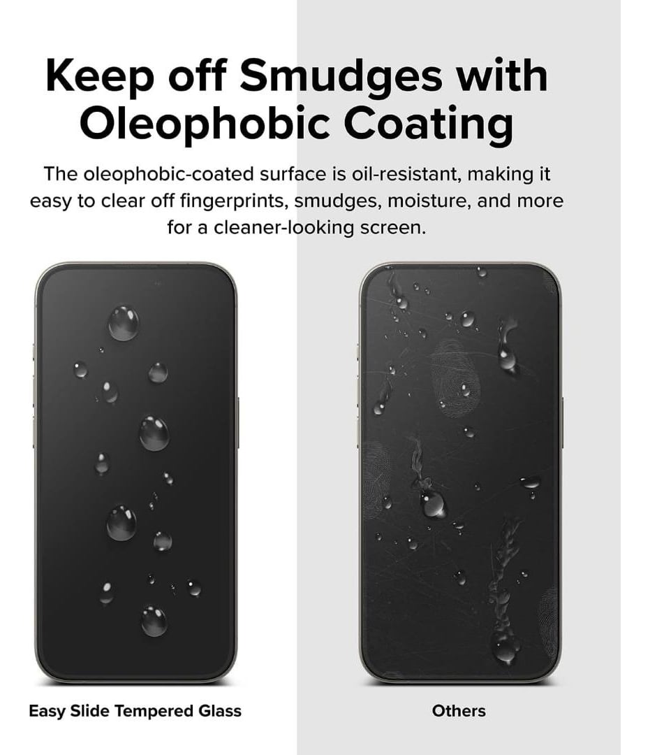 MICA D VIDRIO RINGKE EASY SLIDE PARA IPHONE 15 PRO 6.1 2PACK - 6