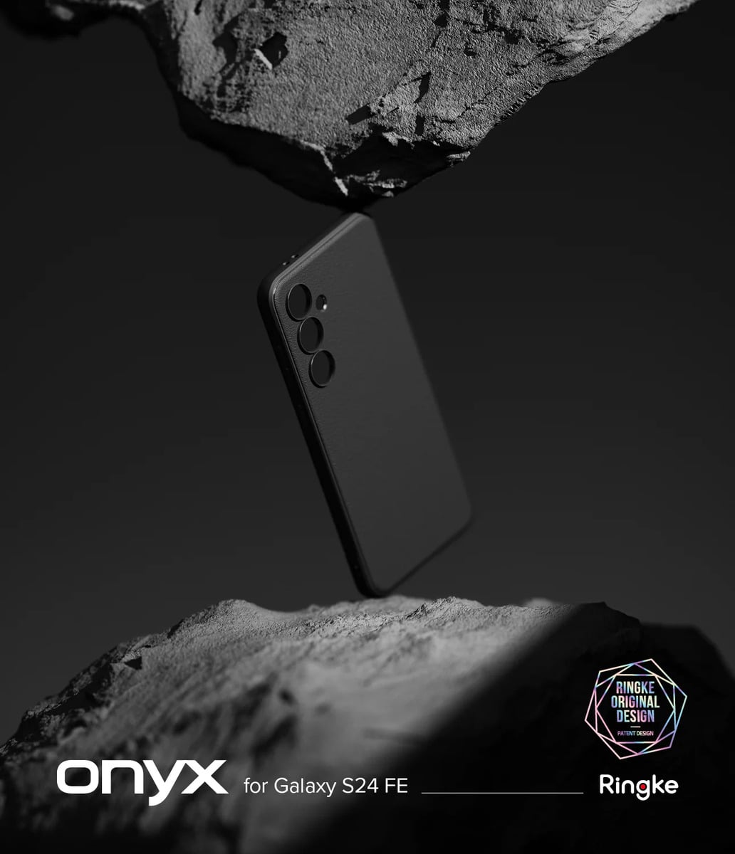 CASE DELGADO RINGKE ONYX PARA GALAXY S24 FE 5G - MATE BLACK - 3