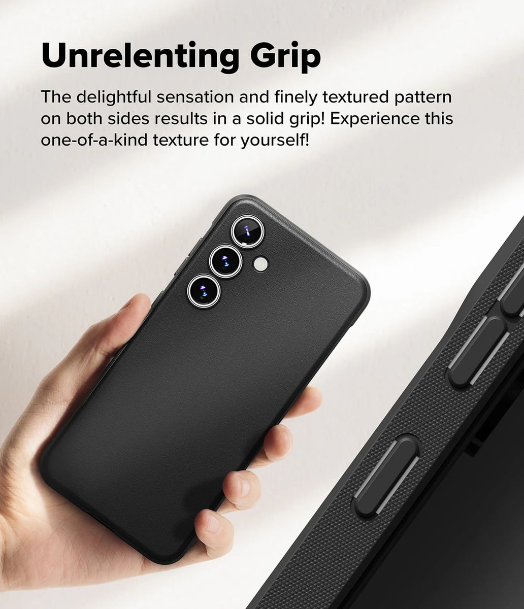 CASE DELGADO RINGKE ONYX PARA GALAXY S24 FE 5G - MATE BLACK - 4