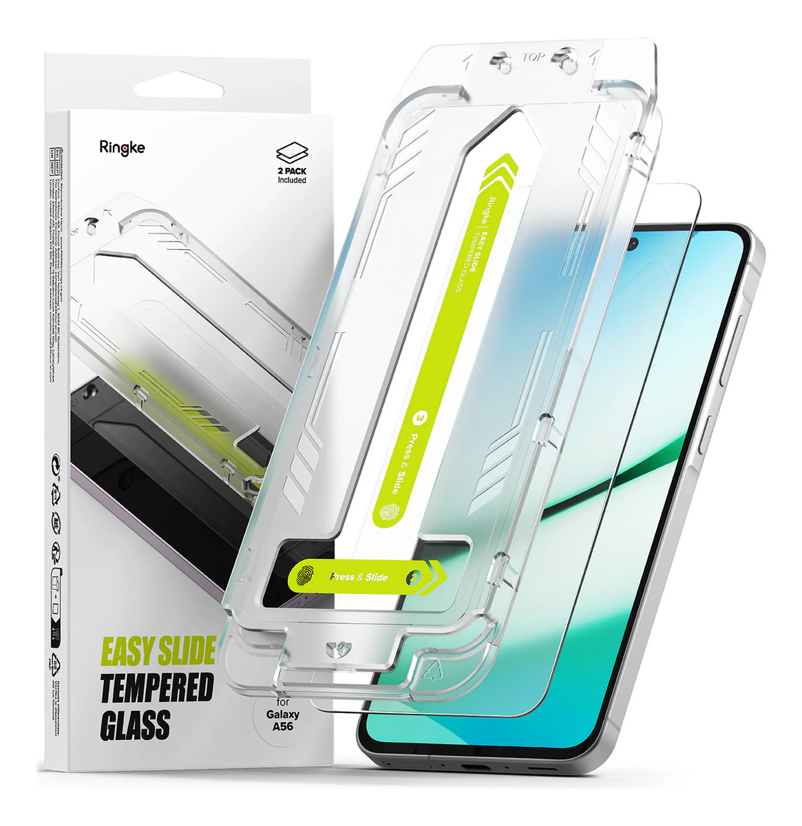 MICA D VIDRIO RINGKE EASY SLIDE PARA GALAXY A56 5G 2-PACK - 1