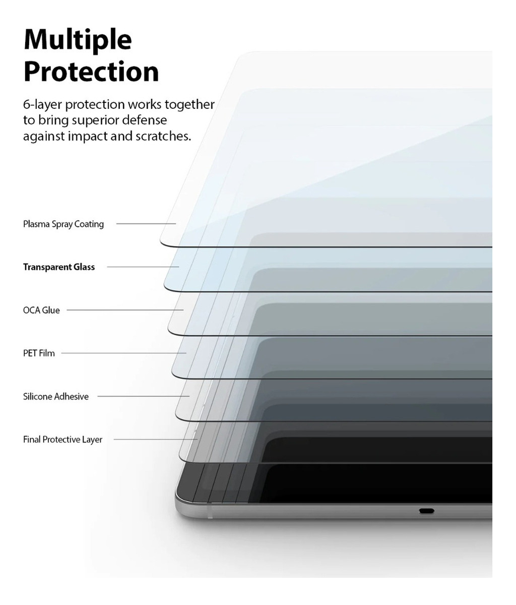 MICA DE VIDRIO RINGKE GLASS PARA GALAXY TAB S10 FE 10.9 X520 - 4