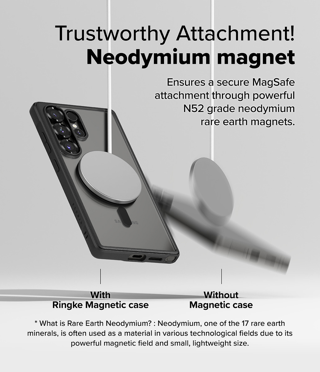 CASE RINGKE FUSION BOLD (MAG) PARA GALAXY S25 ULTRA BLACK - 4