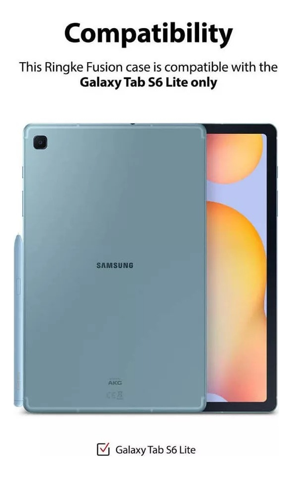CASE RINGKE FUSION CLEAR PARA GALAXY TAB S6 LITE P610 P615 - 2