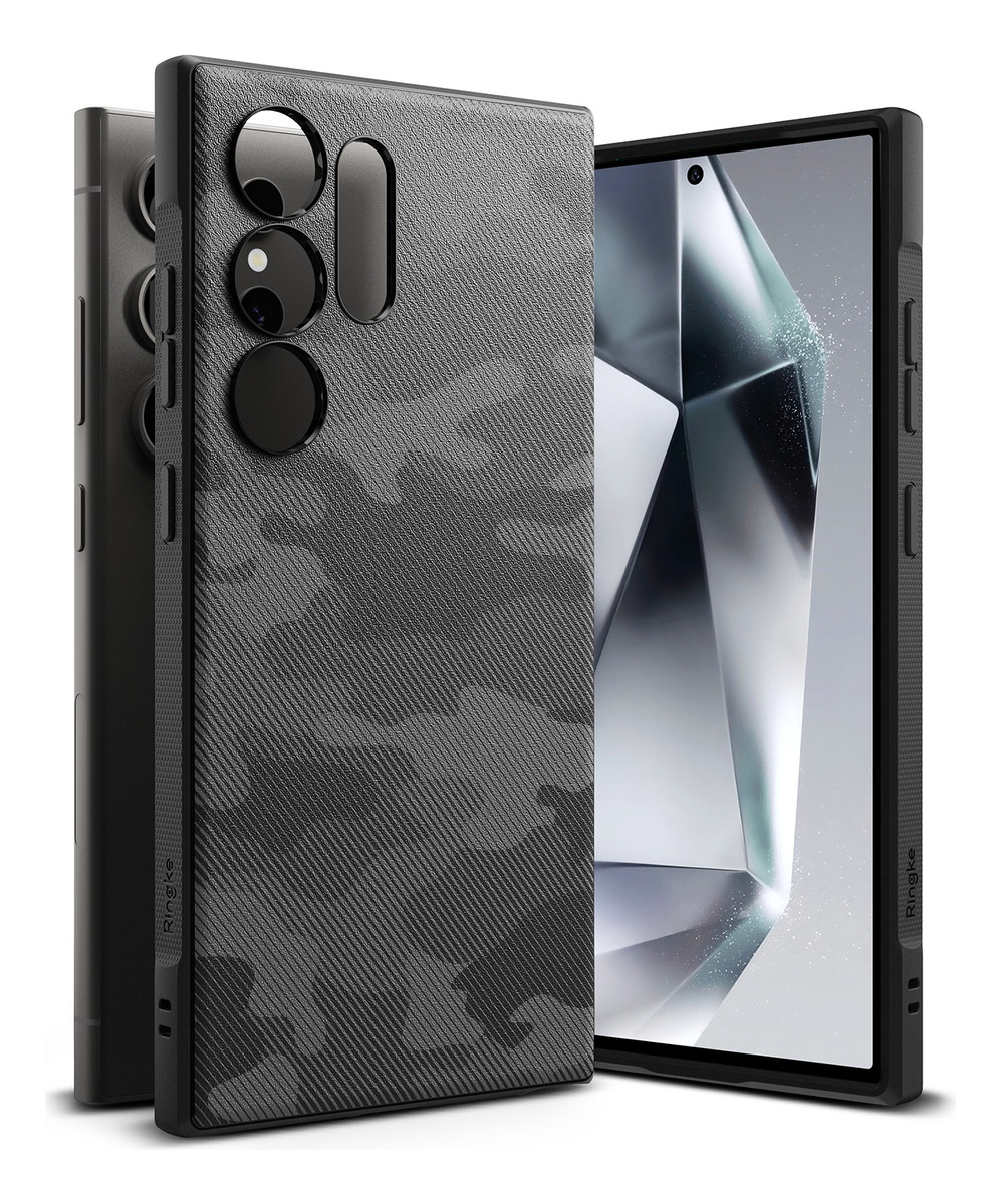 CASE DELGADO RINGKE ONYX PARA GALAXY S24 ULTRA - CAMO BLACK - 1